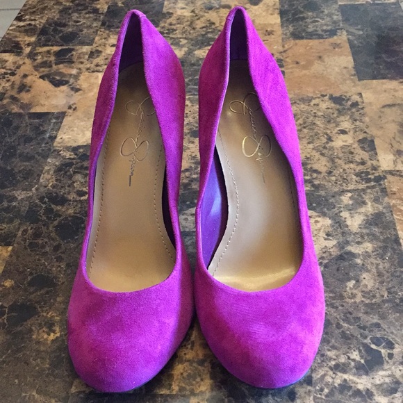 Jessica Simpson suede heels 8.5 B - Picture 2 of 5